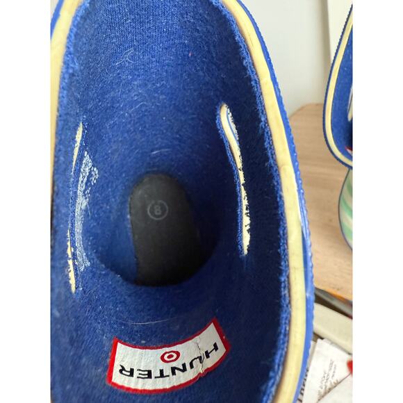 Hunter x Target Toddler Striped Boots - SZ 8 - Picture 10 of 13